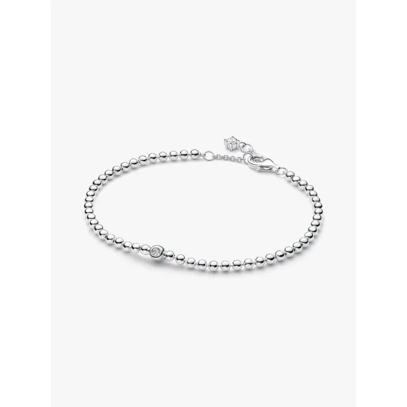 Bracciale Sfere con Punto Luce cm.18 Donna Pandora Bracciale Sfere con Punto Luce cm.18 Donna Pandora