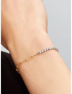 Bracciale Tennis e Maglia Link cm.20 Donna Pandora