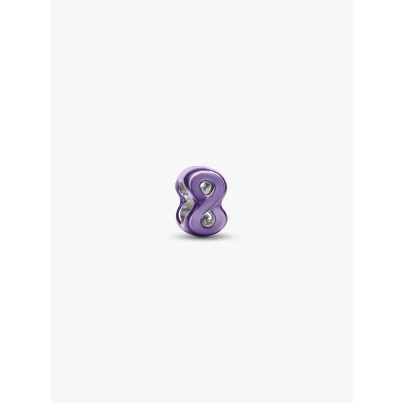 Mini Charm Infinito Effetto Metallico Viola Donna Pandora Mini Charm Infinito Effetto Metallico Viola Donna Pandora