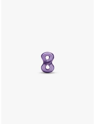 Mini Charm Infinito Effetto Metallico Viola Donna Pandora