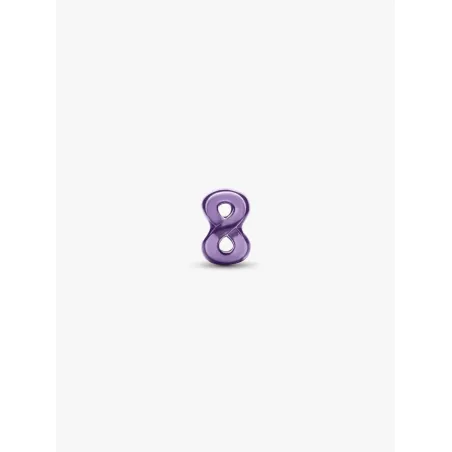Mini Charm Infinito Effetto Metallico Viola Donna Pandora