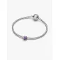 Mini Charm Puzzle Effetto Metallico Viola Donna Pandora Mini Charm Puzzle Effetto Metallico Viola Donna Pandora