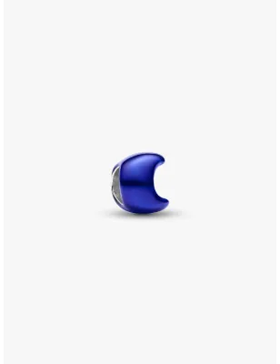 Mini Charm Luna Effetto Metallico Blu Donna Pandora