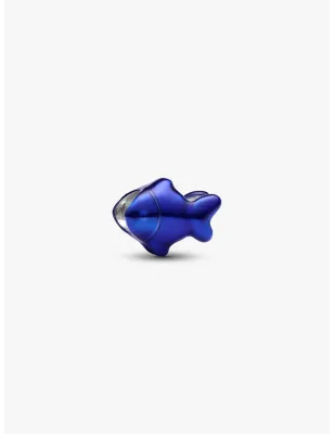 Mini Charm Pesce Effetto Metallico Blu Donna Pandora