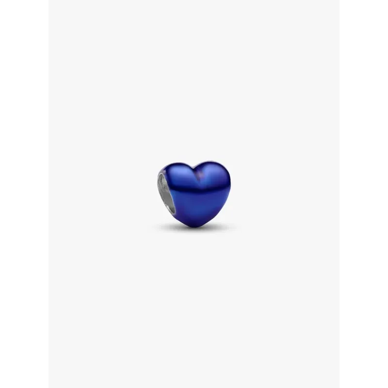 Mini Charm Cuore Effetto Metallico Blu Donna Pandora Mini Charm Cuore Effetto Metallico Blu Donna Pandora