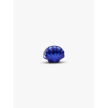Mini Charm Conchiglia Effetto Metallico Blu Donna Pandora