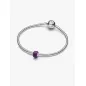Mini Charm Vetro di Murano Viola Donna Pandora Mini Charm Vetro di Murano Viola Donna Pandora