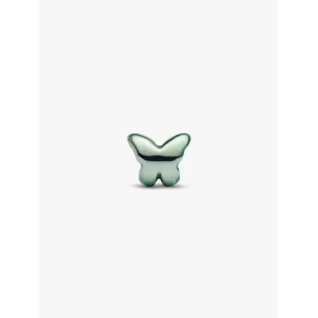 Mini Charm Farfalla Effetto Metallico Verde Donna Pandora