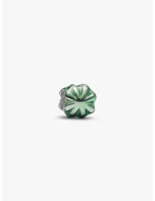 Mini Charm Quadrifoglio Effetto Metallico Verde Donna Pandora