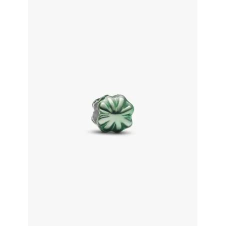 Mini Charm Quadrifoglio Effetto Metallico Verde Donna Pandora