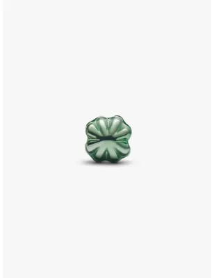 Mini Charm Quadrifoglio Effetto Metallico Verde Donna Pandora