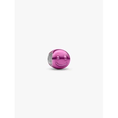 Mini Charm Smile Effetto Metallico Rosa Pandora