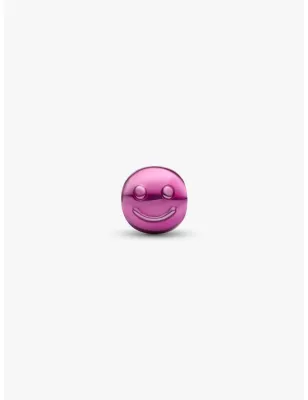 Mini Charm Smile Effetto Metallico Rosa Pandora