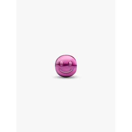 Mini Charm Smile Effetto Metallico Rosa Pandora