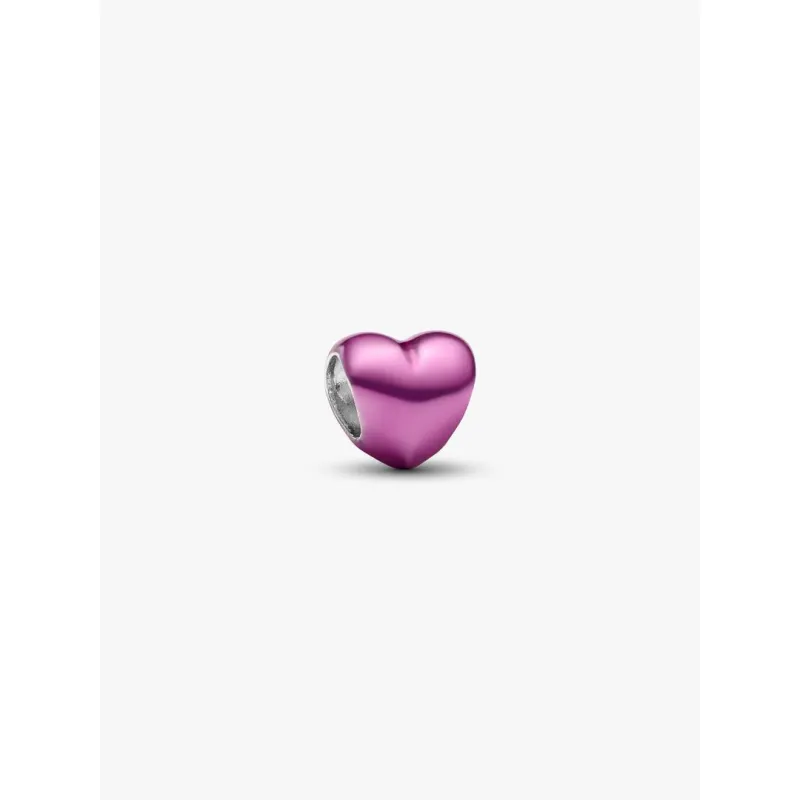 Mini Charm Cuore Effetto Metallico Rosa Pandora Mini Charm Cuore Effetto Metallico Rosa Pandora