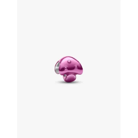 Mini Charm Fungo Effetto Metallico Rosa Pandora