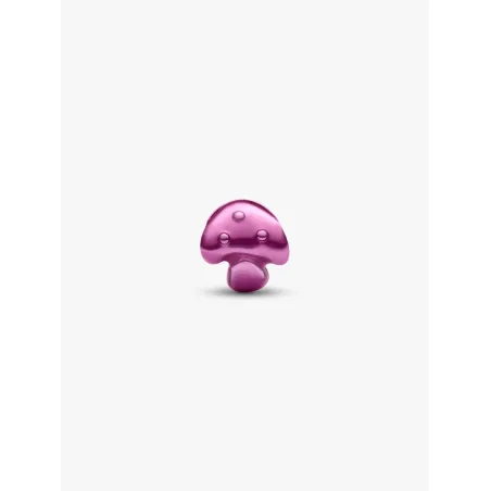 Mini Charm Fungo Effetto Metallico Rosa Pandora