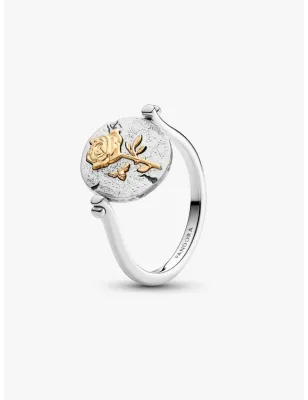 Anello Medallion Rosa Reversibile mis.56 Donna Pandora