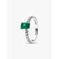 Anello Taglio Baguette Verde mis.58 Donna Pandora Anello Taglio Baguette Verde mis.58 Donna Pandora