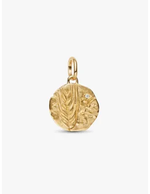 Charm Dorato Medallion Spiga di Grano Donna Pandora