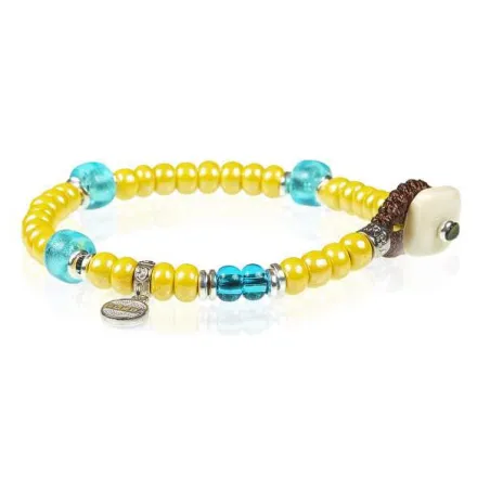 Bracciale Murano Giallo Turchese 02 Gerba Jewels