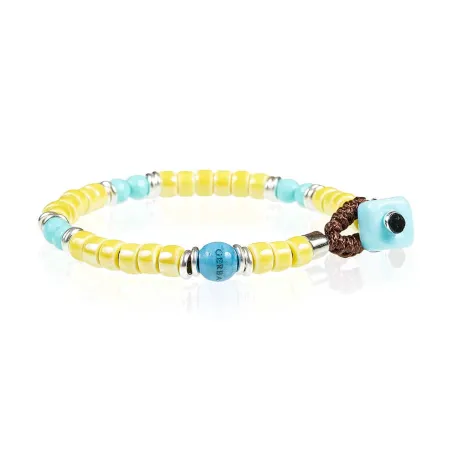 Bracciale Lab Ceramic Giallo Turchese 20 Gerba Jewels