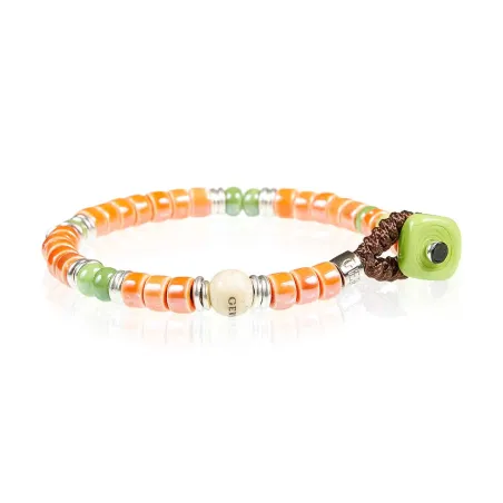 Bracciale Lab Ceramic Arancio Verde 23 Gerba Jewels