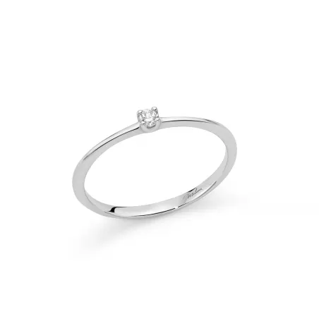 Anello Solitario Diamante Brillante LID4076-005 Donna Miluna