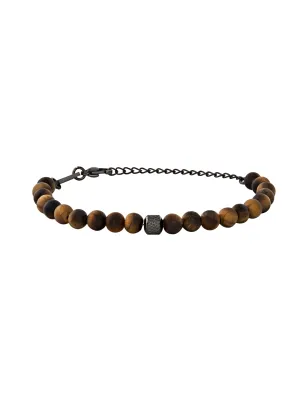 Bracciale Wild con Pietre Occhio di Tigre Uomo Breil