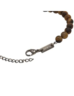 Bracciale Wild con Pietre Occhio di Tigre Uomo Breil