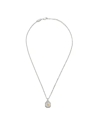 Collana Duetto con Pendente Esagonale Uomo Breil