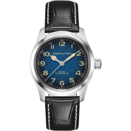 Orologio Murph Cinturino Pelle Nera H70405740 Uomo Hamilton