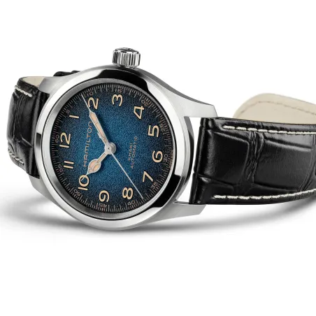 Orologio Murph Cinturino Pelle Nera H70405740 Uomo Hamilton