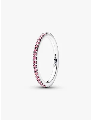 Anello Pavè Fascia Sottile Rosa mis.58 Donna Pandora