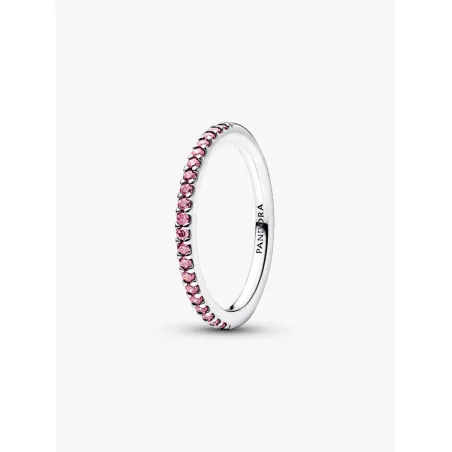 Anello Pavè Fascia Sottile Rosa mis.58 Donna Pandora