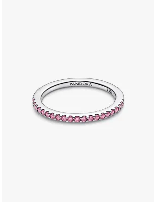 Anello Pavè Fascia Sottile Rosa mis.58 Donna Pandora