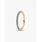 Anello Dorato Pavè Fascia Sottile Blu mis.58 Donna Pandora Anello Dorato Pavè Fascia Sottile Blu mis.58 Donna Pandora