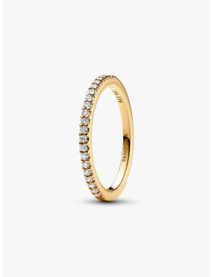 Anello Dorato Pavè Fascia Sottile mis.52 Donna Pandora