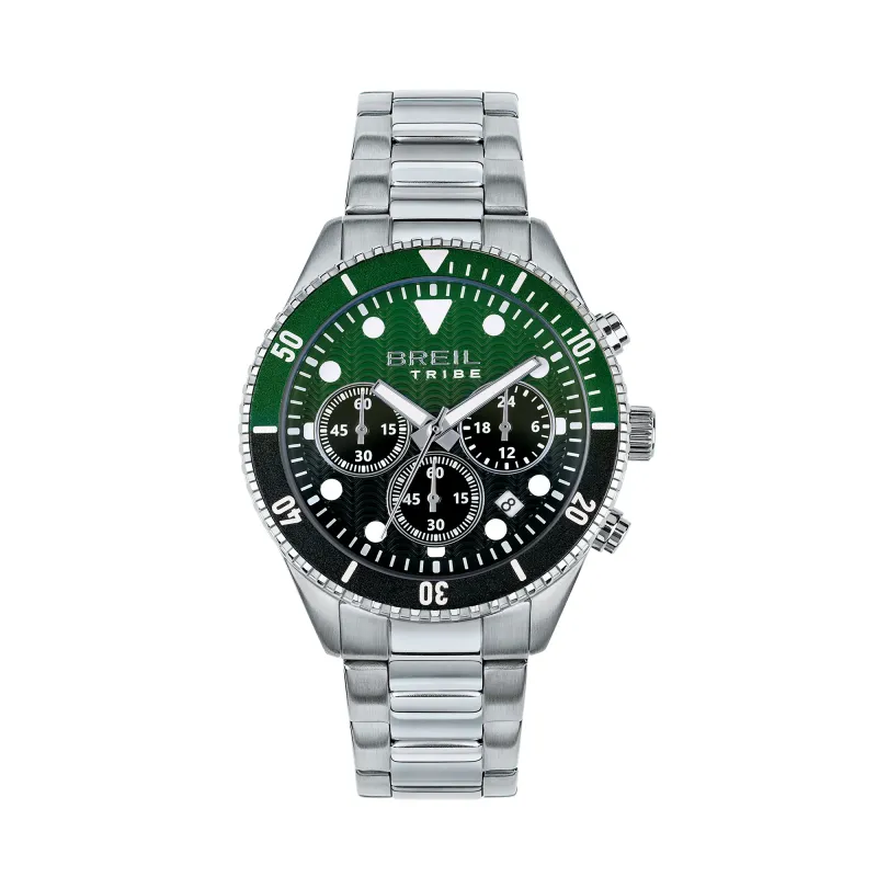 Orologio Overhand Chrono Bicolor Verde Nero EW0763 Uomo Breil