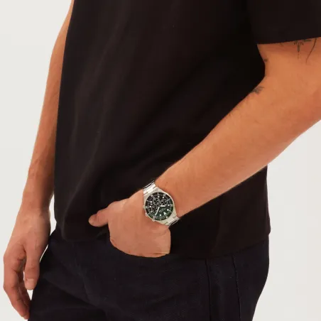 Orologio Overhand Chrono Bicolor Verde Nero EW0763 Uomo Breil