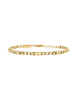 Bracciale Dorato Eterna con Zirconi Uomo Breil