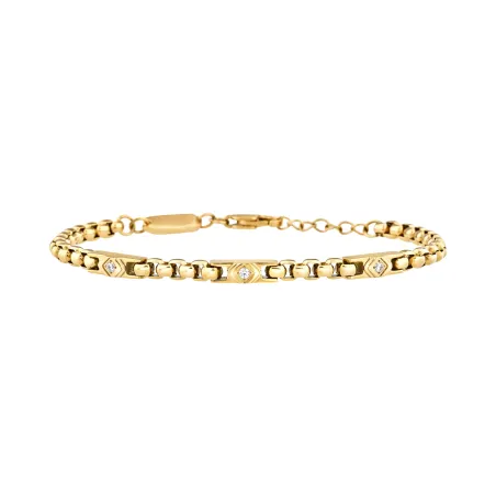 Bracciale Dorato Eterna con Zirconi Uomo Breil