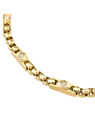 Bracciale Dorato Eterna con Zirconi Uomo Breil