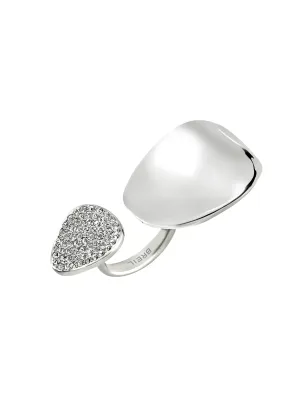 Anello B Whisper Glow con Cristalli Donna Breil