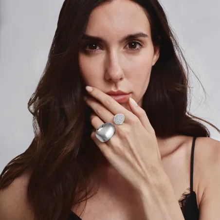Anello B Whisper Glow con Cristalli Donna Breil