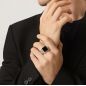 Anello Martellato Quadrato Onice Grande mis.24 Uomo Giovanni Raspini