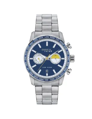 Orologio Zone Multifunzione World Time Blu EW0565 Uomo Breil