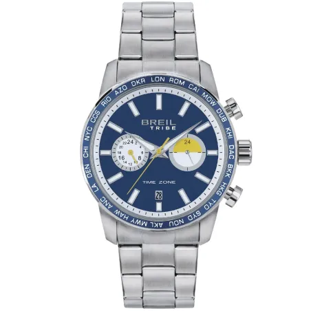 Orologio Zone Multifunzione World Time Blu EW0565 Uomo Breil