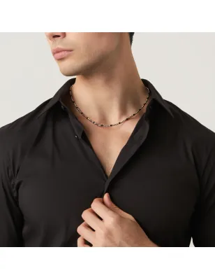 Collana Dadini e Onice Uomo Giovanni Raspini