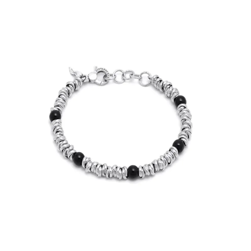 Bracciale Nodini e Onice mis.L Uomo Giovanni Raspini Bracciale Nodini e Onice mis.L Uomo Giovanni Raspini
